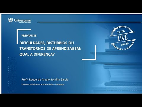 DIFICULDADES, DISTÚRBIOS OU
