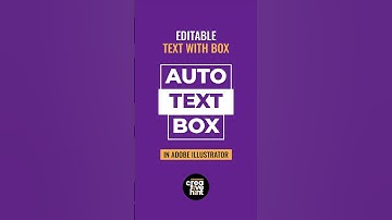 How to create editable auto text box in Adobe Illustrator
