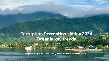 Corruption Perceptions Index 2024 Oceania key trends