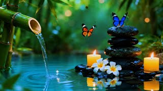 Relaxing Sleep Music with Bamboo Water Sound🌿 Calm Your Thoughts, Sleep Deep &amp; Feel Safe