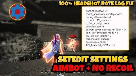 ✅Set edit new commands for headshot and aimbot 😂