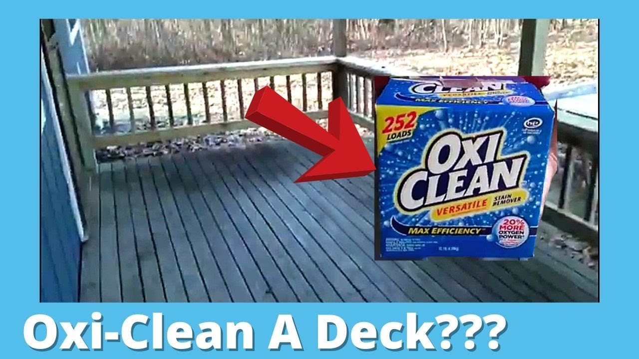 Cleaning a Deck With Oxiclean YouTube