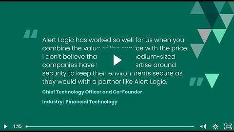 Alert Logic Customer Insights