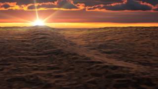 Triem Test 026: Procedural Waves (Sunset)