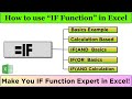 Excel if function from beginner to expert in one  most useful excel if function