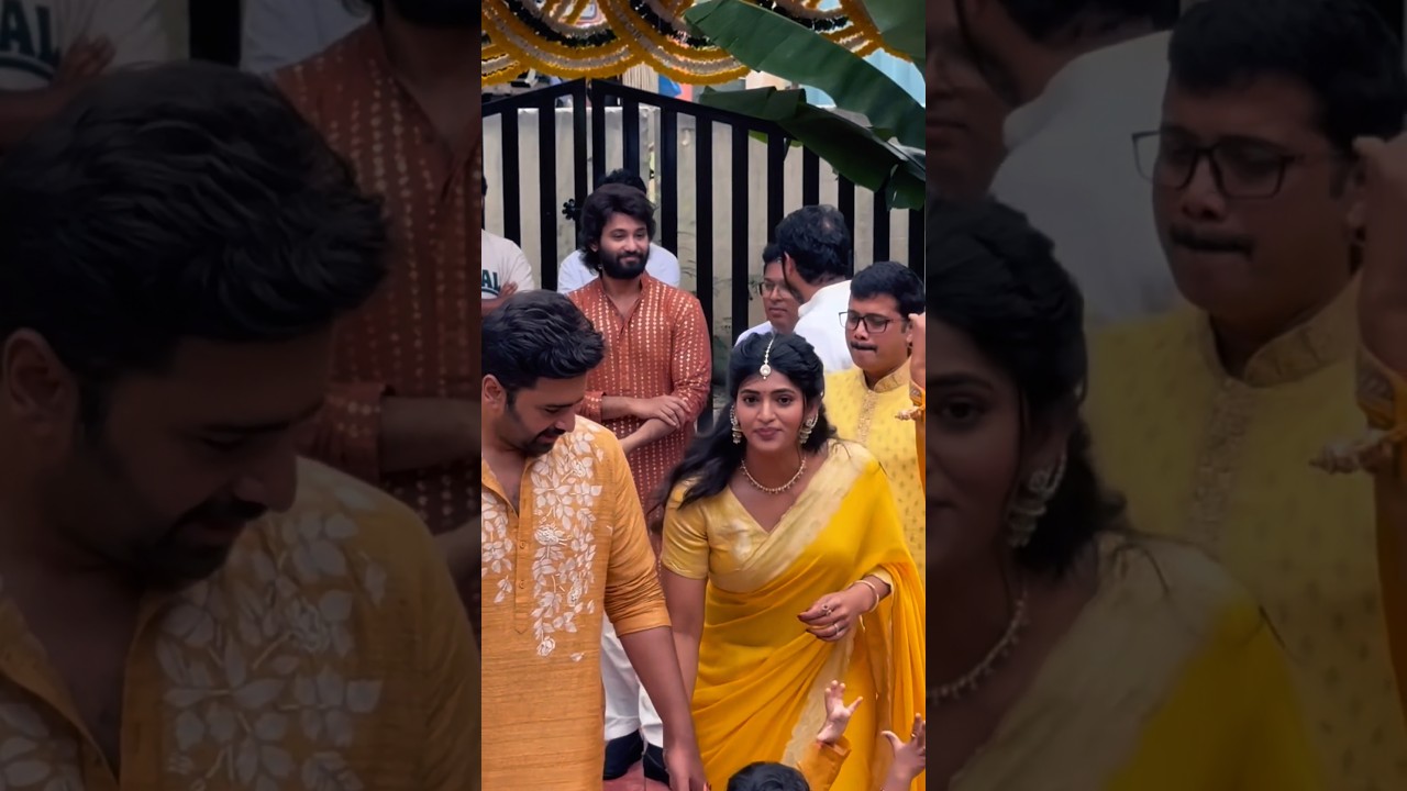 Nara Rohith Siri Lella Haldi Function 