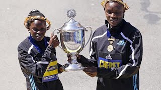 Les Kenyans Jepchirchir et Chebet remportent le marathon de Boston