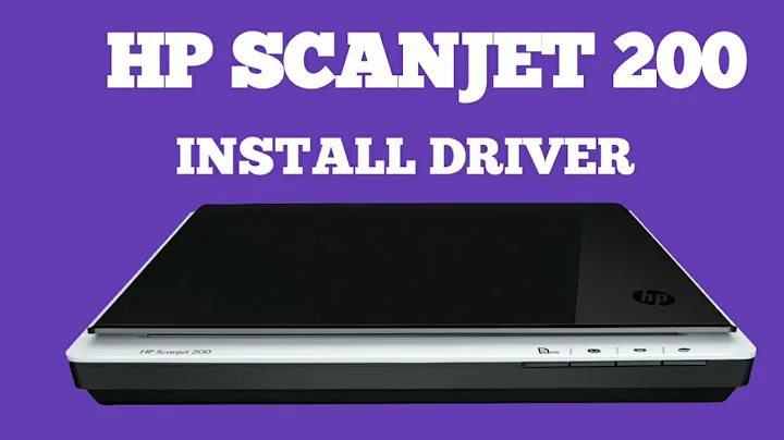 Hp scanjet 200 How to install driver ll Without CD install drivers ll 2021 HINDI