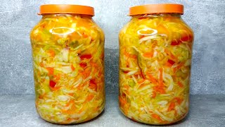 Cabbage salad for the winter. Recipe proven over the years!