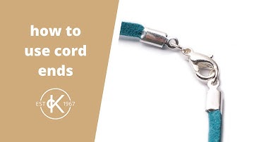How To Use Cord Ends For Threads | Fastening Bracelets & Necklaces | Kernowcraft