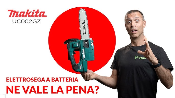 Come è fatta l'elettrosega a batteria Makita UC002GZ 40V XGT