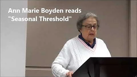 Ann Marie Boyden reads two poems