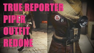 Fallout 4 Mod Review - True Reporter Piper Outfit Redone