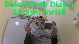 Bidet and Cloth Diaper Sprayer Install