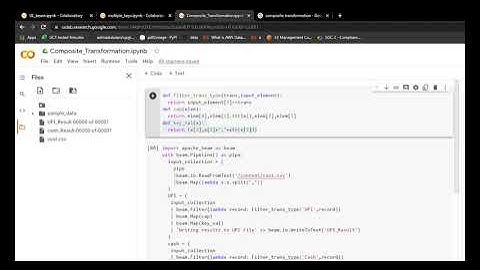 composite transformation in apache beam  | google dataflow