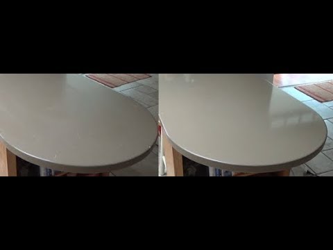 Refinishing A Corian Countertop Youtube