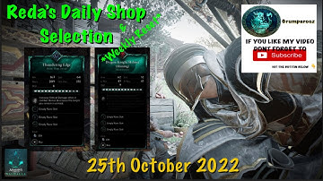 REDAS Daily Shop Selection & Weekly Reset THUNDERING EDGE/DRAGON KNIGHT HELMET 25/10/2022 ACValhalla