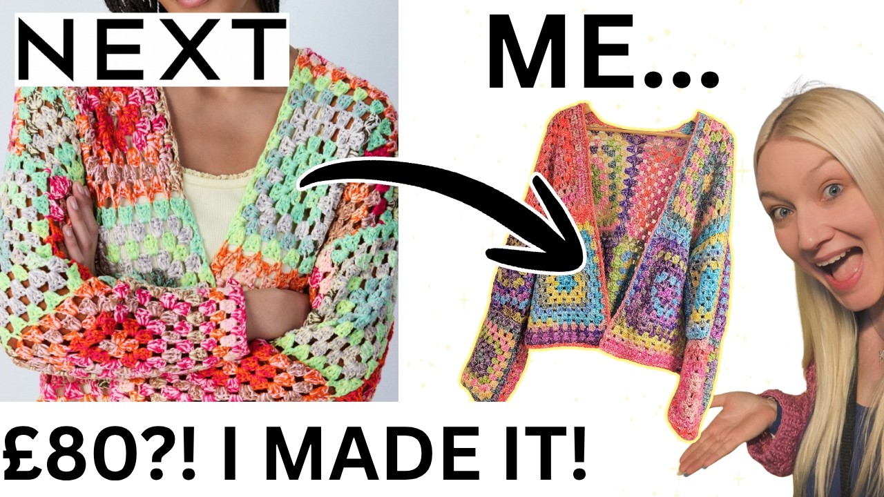 I Recreated the Viral NEXT Crochet Cardigan for Under £12