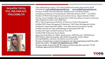 VMA Value Methodology Associate ( the preparation Course : VMF1 Value Methodology Fundamentals 1)