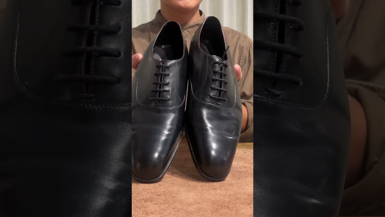 希少　パリ　ジョンロブ　ビスポーク　シューズ　セミブローグ　　ブラック　本体のみ 9dd85ab95a8051274fd5d8f466fa51