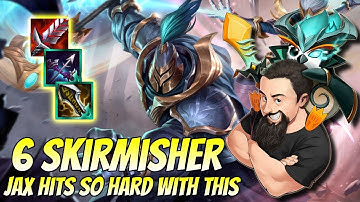 6 Skirmisher - Jax hits so hard now! | TFT Reckoning | Teamfight Tactics
