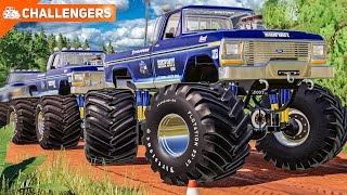 LS19 CHALLENGERS #5: Monstertruck Challenge: Wer kann diese Trucks steuern? | FARMING SIMULATOR 19