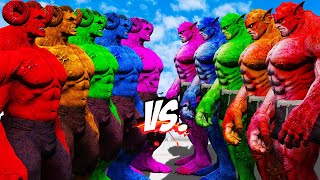 Team Hulk Lucifer Color Vs Team Abomination Color - Epic Superheroes War