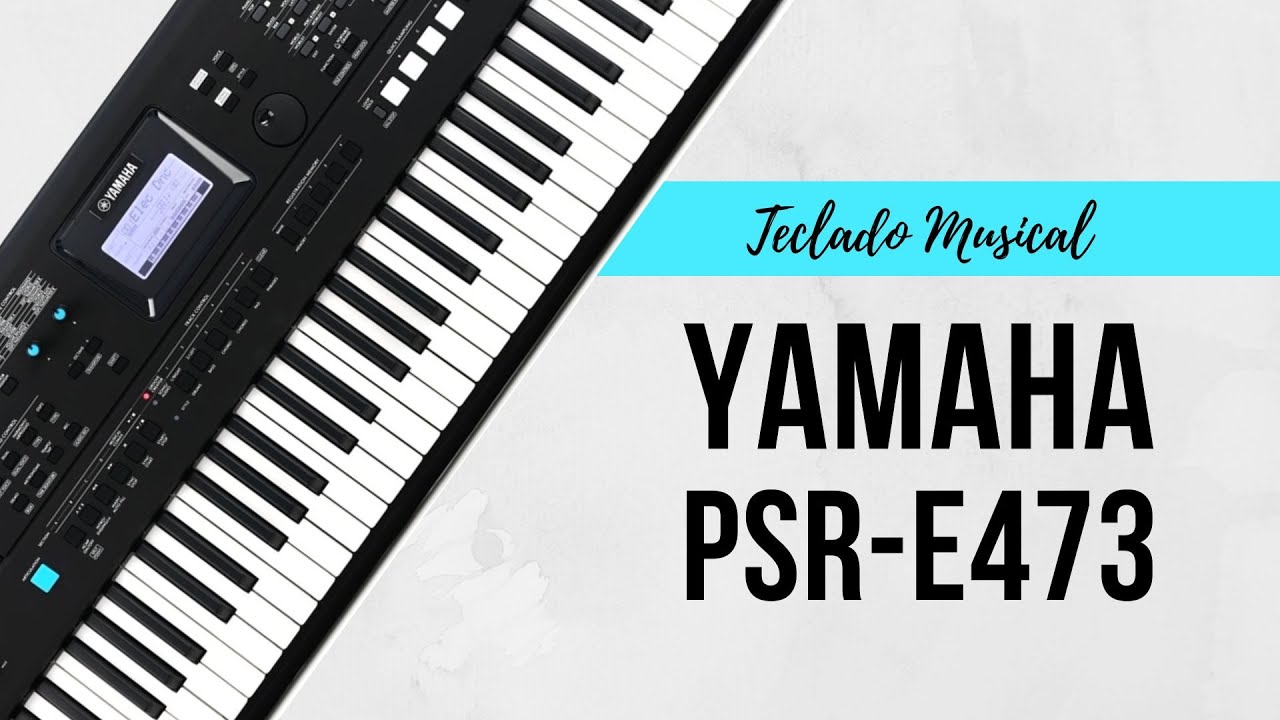 Teclado Arranjador Yamaha PSR-E473 61 teclas sensitivas e fonte