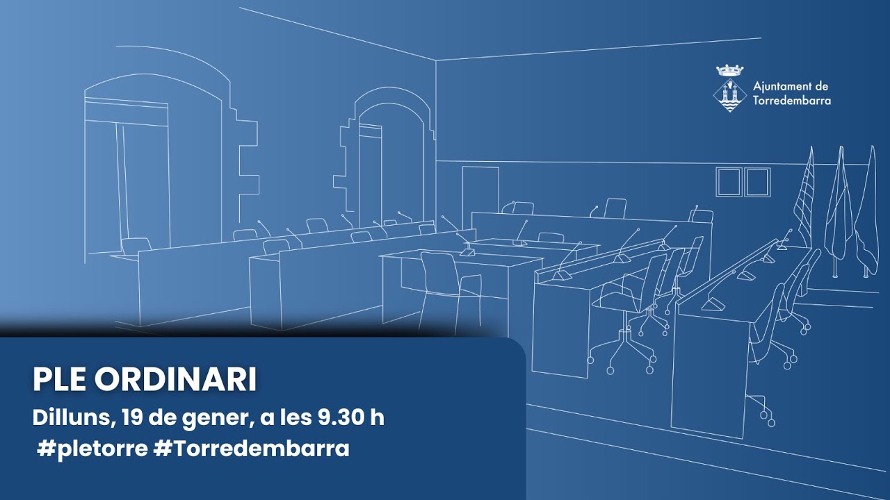 Ple ordinari de l'Ajuntament de Torredembarra de 19 de gener 2026