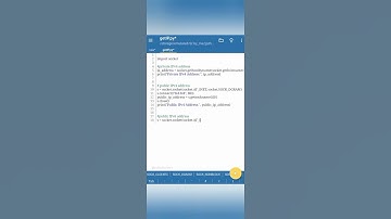 get IP address using python. Know your ipv4 & ipv6 address | pydro3python #python #pydroid3 #coding