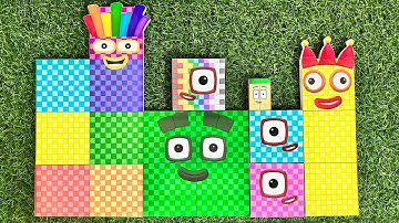 Looking for Numberblocks Puzzle Tetris 1724 Space ASMR | Numberblocks Satisfying Video