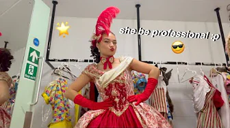 day in the life of my FIRST PROFESSIONAL job (pantomime core)