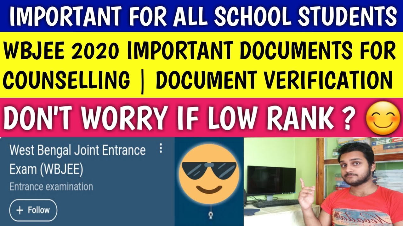 WBJEE 2020 IMPORTANT DOCUMENTS😮| wbjee | wbjee 2020 document verification | wbjee 2020 | makaut
