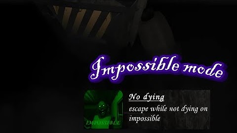 Granny Legacy - Robot escape in Impossible mode.
