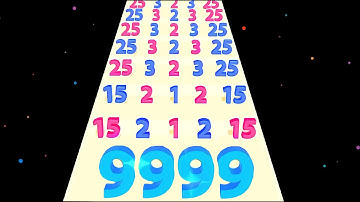 Merge Master 3D : Number Run 2048 + Merge Number in MAX LEVEL ( ASMR GAMEPLAY )