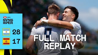 Los Pumas continue their charge! | Argentina v Spain | Full Match Replay | Perth HSBC SVNS