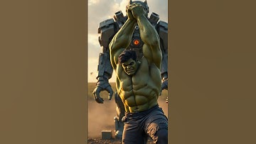 hulk ne gav Valo ko robot 🤖 se bachaya 🔥 #ai #hulk #robot #hulksmash #hulklife #hulkmode #anime