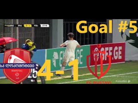 Locomotive vs Rustavi 4-1 Goal #5 Revaz Injgia (Erovnuli Liga Round 1) 02/03/2019