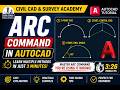 Master ARC Command in AutoCAD in Just 3 Minutes… (You’re Using It Wrong!)#surveying #autocad