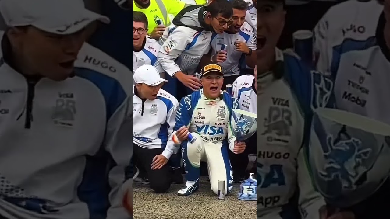 Isack Hadjar breaks his first F1® Trophy! 