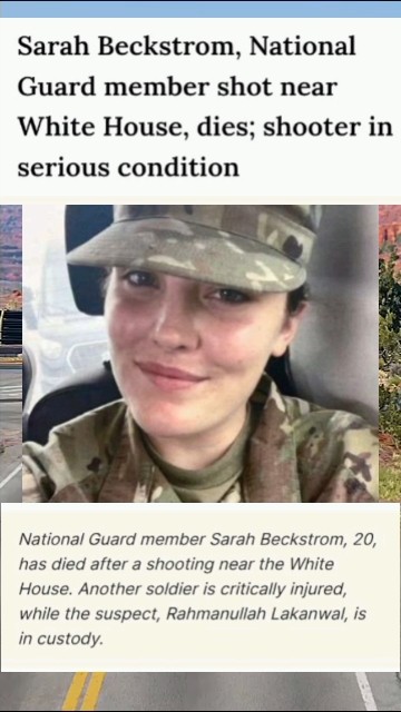 sarah Beckstrom, national guard member shoot near white House dies ...