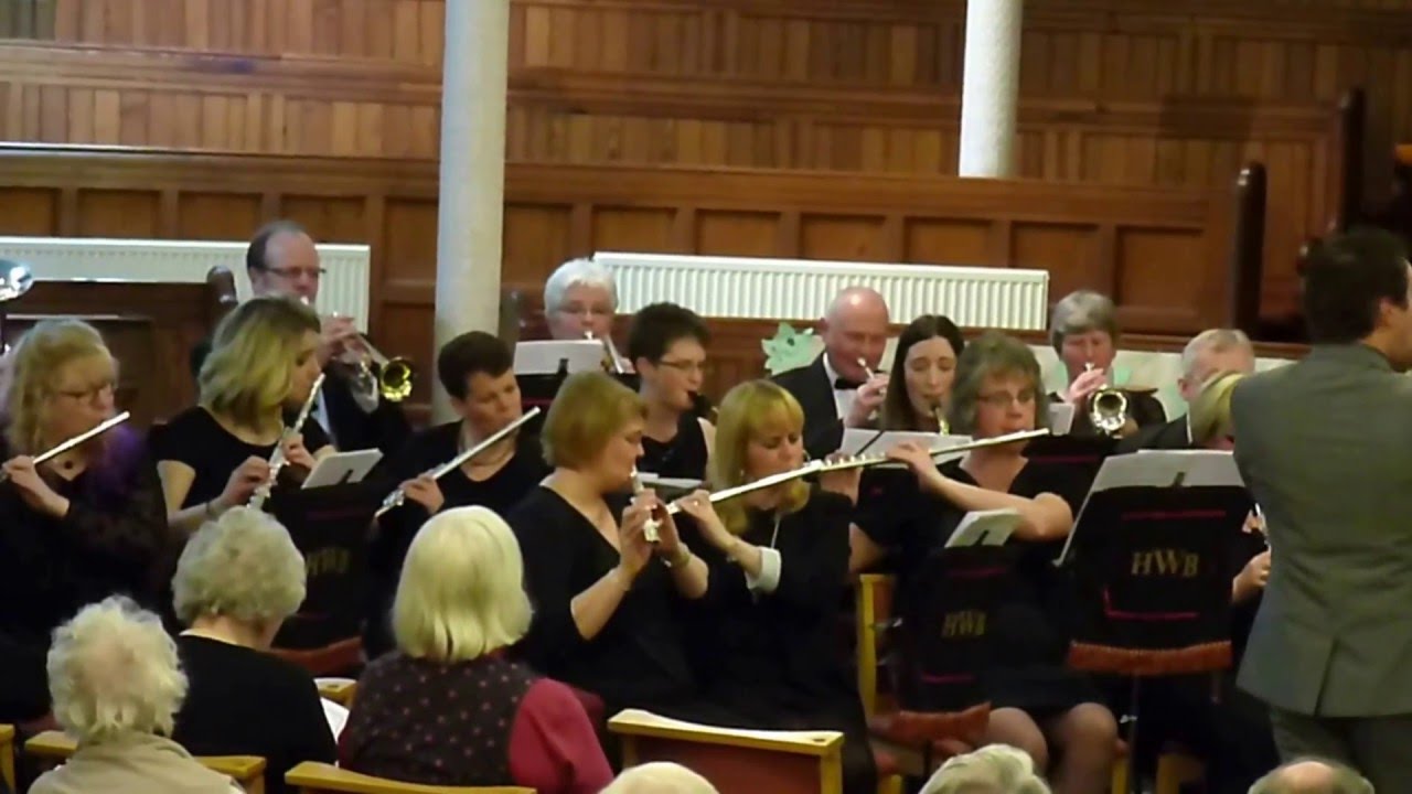 Huddersfield Wind Band playing Ashokan Farewell at memorial concert for