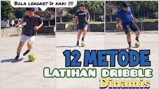 Cara Melatih dribble Sepak bola : 12 Metode Latihan dribble dinamis agar bola lengket dengan kakimu!