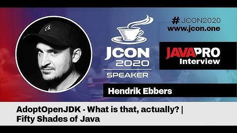 What is actually AdoptOpenJDK | Hendrik Ebbers Interview