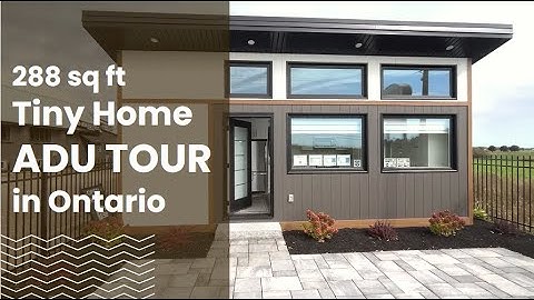 288 sq ft Tiny Home ADU Tour in Ontario, Canada by Executive Compact Homes