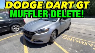 2015 Dodge Dart GT 2.4L EXHAUST w/ VIBRANT BOTTLE RESONATOR & MUFFLER DELETE!