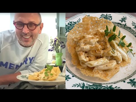 PENNE AI 4 FORMAGGI SU CIALDA DI PARMIGIANO | Chef BRUNO BARBIERI