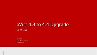 oVirt 4 3 to 4 4 upgrade flow