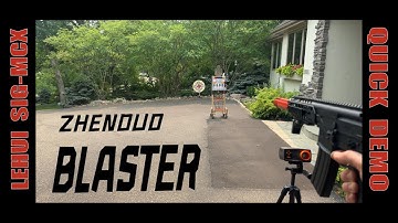 Quick Demo: LH SIG MCX Gel Ball Blaster TOY - Battery Relo to New Buffer Tube - ZHENDUOTOYS