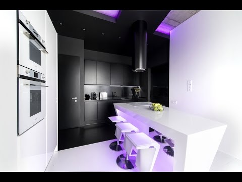 Черный кухонный гарнитур: